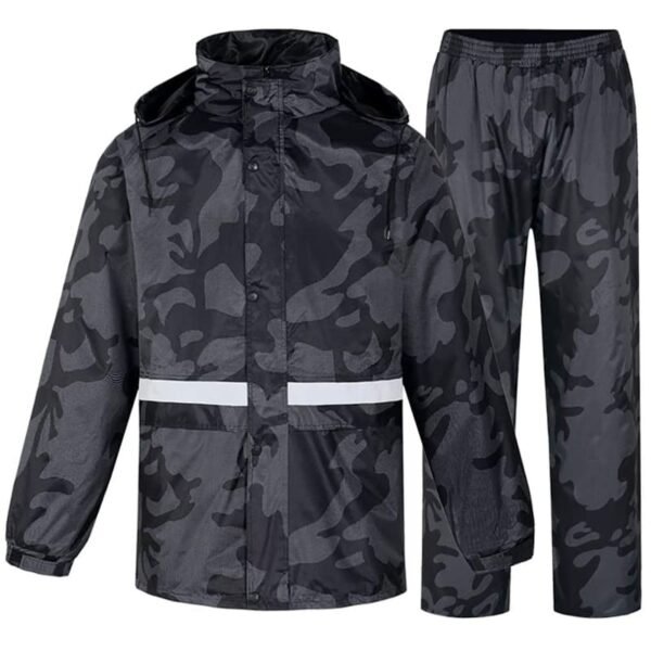 Impermeable para moto tipo sudadera camuflado