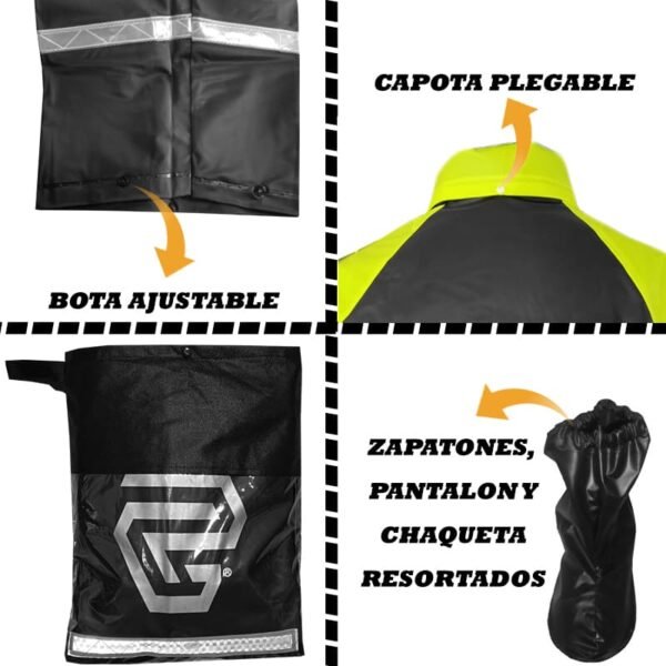 Impermeable para moto alto calibre Gp PVC - Image 3