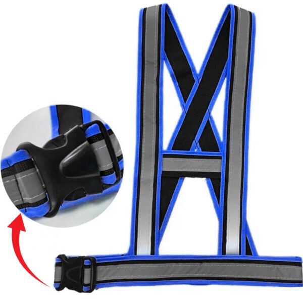 chaleco tipo arnes reflectivo moto