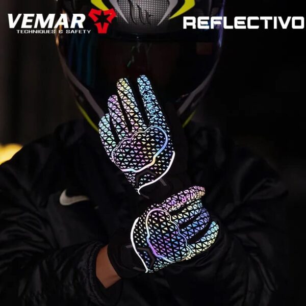 Guantes reflectivos de protección para moto Biker luxury