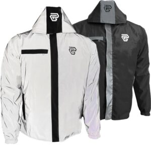 Chaqueta 100% Reflectiva Doble Faz para Moto